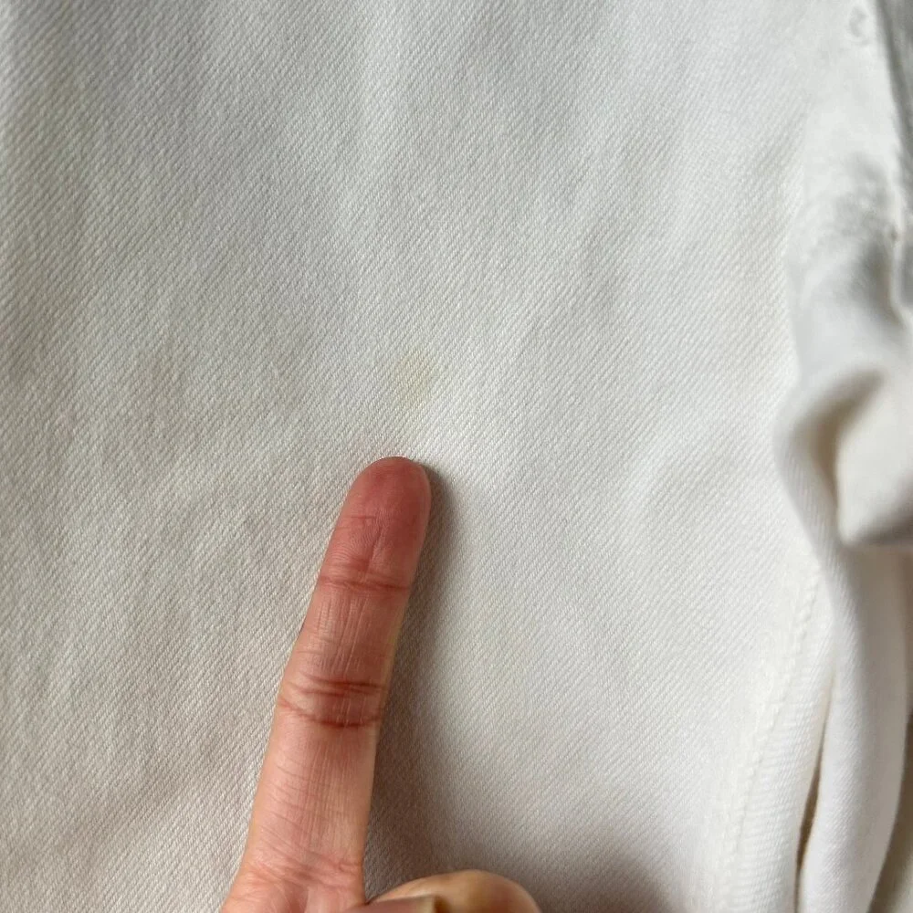 Everlane The Straight Leg Crop Pants Bone White Women's Size 6 - Picture 4 of 12